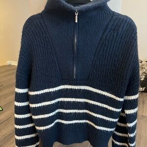 Abercrombie & Fitch Dark Blue Knit Sweater